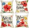 Poppy Floral Flowers Decorative Throw Pillow Covers 18 x 18 Set of 4, Spring Summer Bless Our Home Sweet Home Porch Patio Outdoor Pillowcase Bloom Sofa Couch Cushion Case Home Decor